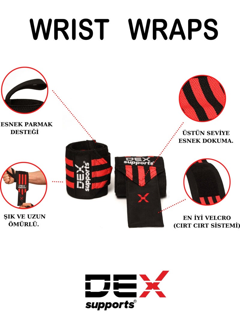 Wristwraps Black - Red
