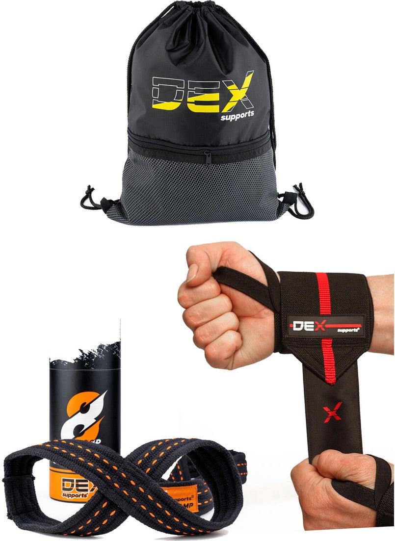 8 Loop Straps, Wrist Wraps Sports Bracelet, Sackpack Sports Bag Set of 3
