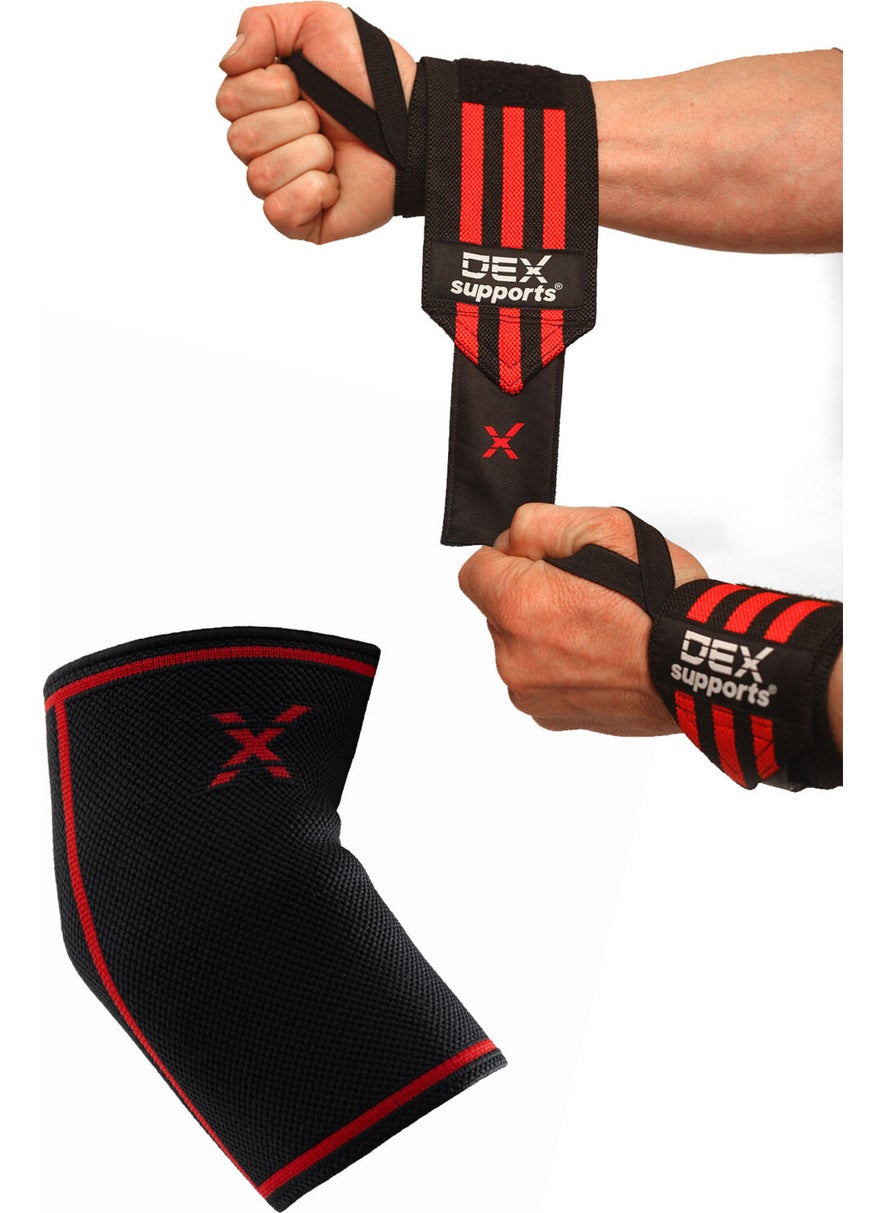 Fitness Wrist Bandage, Wraps,wrist Wraps + Fitness Elbow Pad, Training Elbow Pad