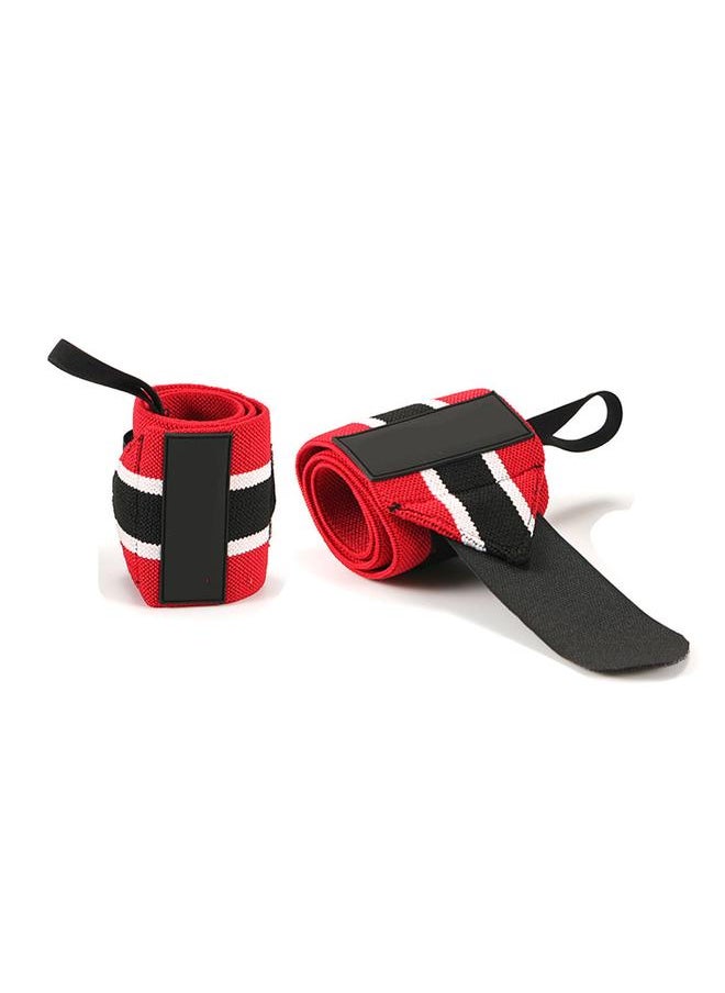 2pcs Weight Lifting Strap Adjustable Breathable Compression Wrist Brace for Weight Lifting Fitness Sports Deadpool Color Matching