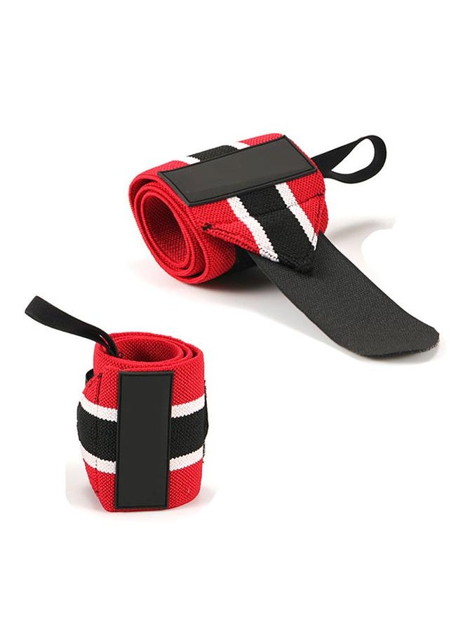 2pcs Weight Lifting Strap Adjustable Breathable Compression Wrist Brace for Weight Lifting Fitness Sports Deadpool Color Matching