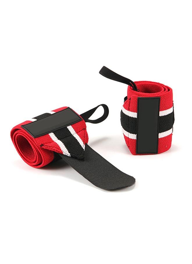 2pcs Weight Lifting Strap Adjustable Breathable Compression Wrist Brace for Weight Lifting Fitness Sports Deadpool Color Matching