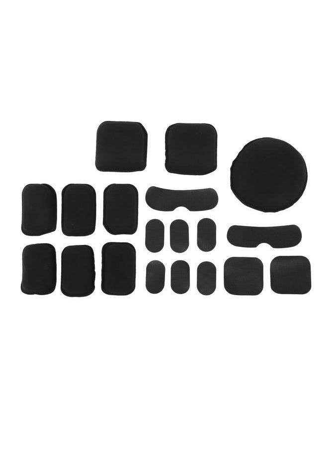Black Helmet Liner System Outdoor Helmet EVA Pading Pads Cushion Mats Replacement Pad with Hook and Loop