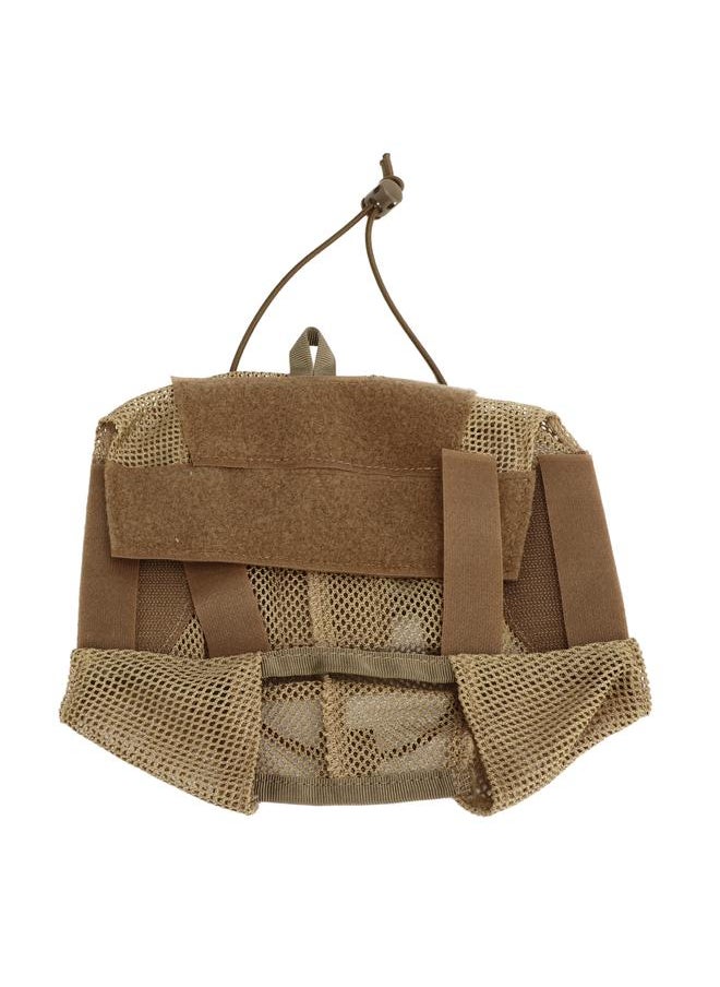 Helmet Cover Nylon Hook and Loop Bump Helmet Cloth Cover with Elastic Rope Mesh Surface for Fast