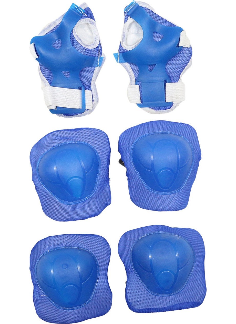 Sportage Blue Protective Gear Set Knee Pads Elbow Pads Hand Guard Protection Set for Skateboarding Bicycle Scooter Skating