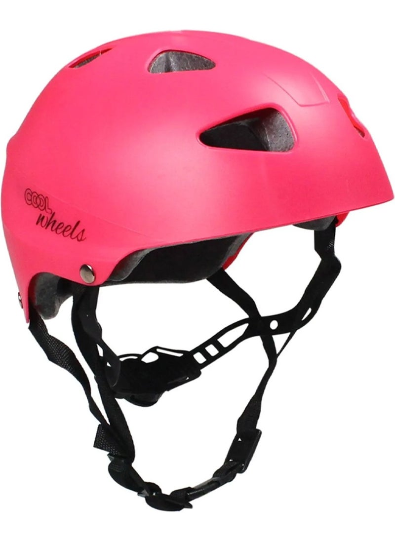 Sportage Pink Girls Kids Helmet Sports Protective Headgear Helmet Adjustable For Skateboarding Bicycle Scooter Skating Helmet