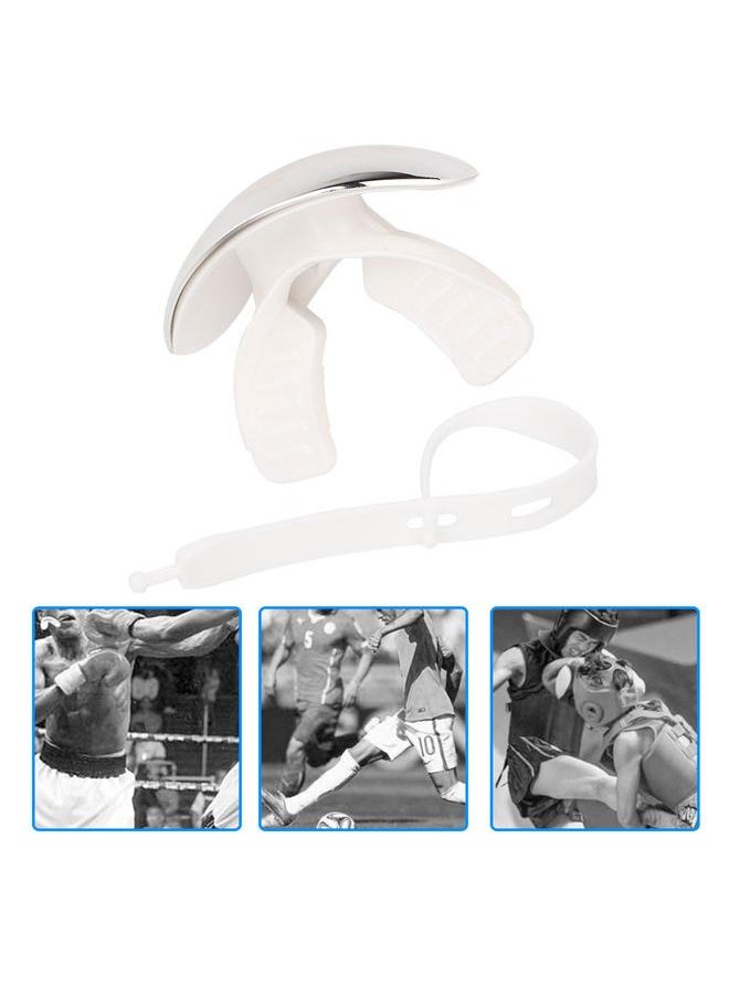 Battle Sports Mouth Guard Teeth Protector Gum Shield Ball Game Protection Tool Silver