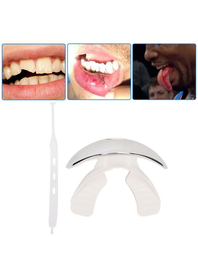 Battle Sports Mouth Guard Teeth Protector Gum Shield Ball Game Protection Tool Silver