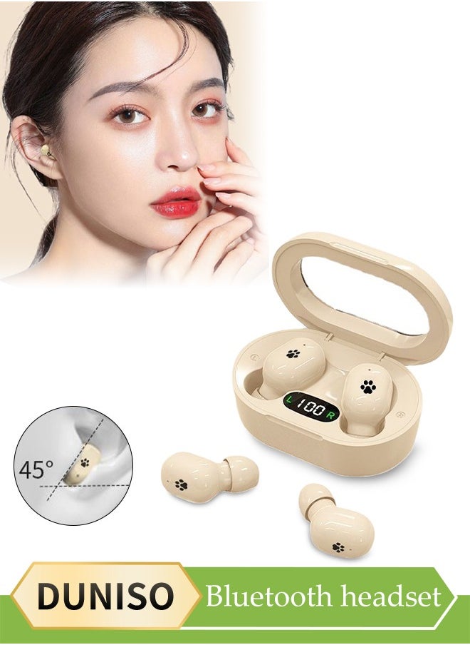 Wireless Earphones, In Ear Bluetooth 5.3 Earphones, Portable Noise Cancelling Earphones, Led Battery Display,IPX7 Waterproof, Suitable For Running, Exercise, Daily Use