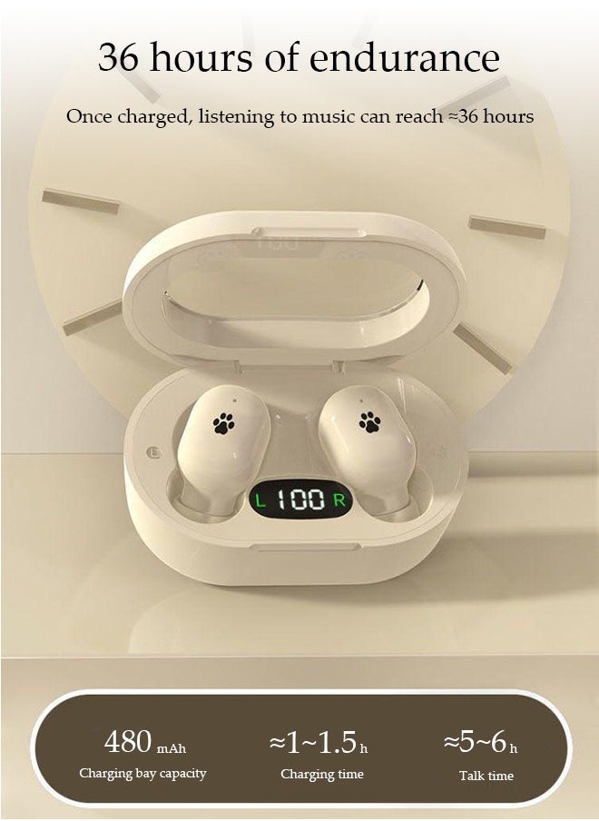 Wireless Earphones, In Ear Bluetooth 5.3 Earphones, Portable Noise Cancelling Earphones, Led Battery Display,IPX7 Waterproof, Suitable For Running, Exercise, Daily Use