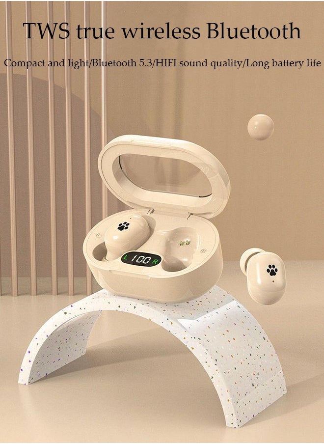 Wireless Earphones, In Ear Bluetooth 5.3 Earphones, Portable Noise Cancelling Earphones, Led Battery Display,IPX7 Waterproof, Suitable For Running, Exercise, Daily Use