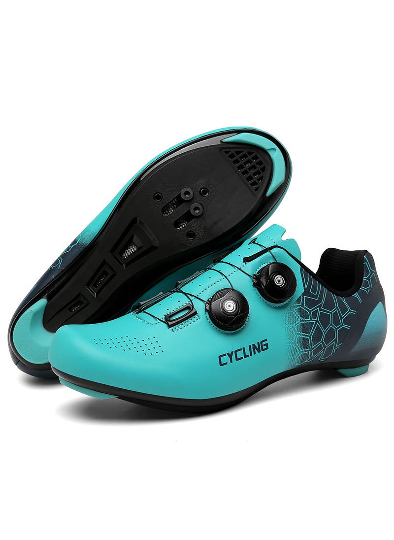 New Road Cycling Shoes Casual No-Lock Hard Sole Blue Highway