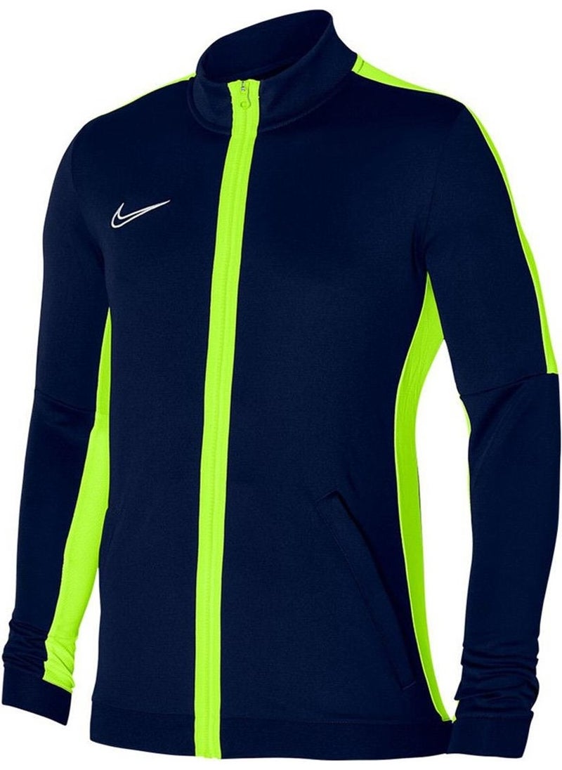 DR1681 M Nk Df ACD23 Trk Jkt K Navy Blue-Neon Green