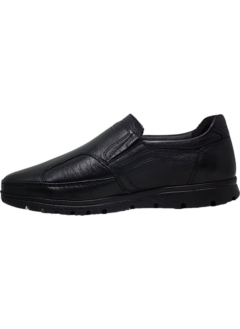 32606 Men's Black Leather Comfort Shoes