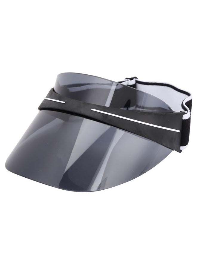 Outdoor New Fashion Oversized Hat UV Protection Sun Cap Wide Visor PC Lens Unisex (Black)