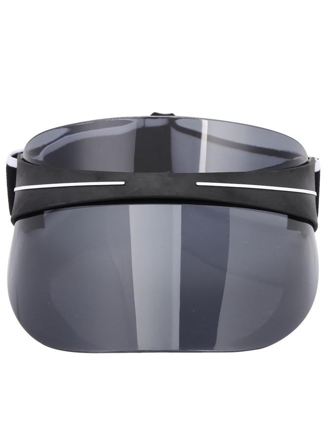 Outdoor New Fashion Oversized Hat UV Protection Sun Cap Wide Visor PC Lens Unisex (Black)