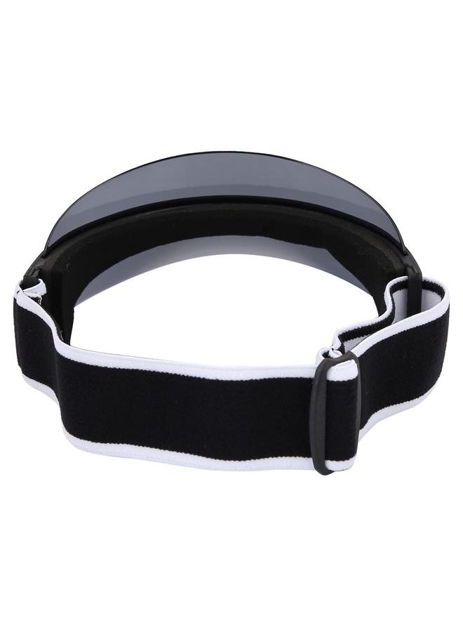 Outdoor New Fashion Oversized Hat UV Protection Sun Cap Wide Visor PC Lens Unisex (Black)