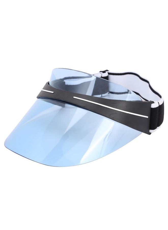 Outdoor New Fashion Oversized Hat UV Protection Sun Cap Wide Visor PC Lens Unisex (Blue)