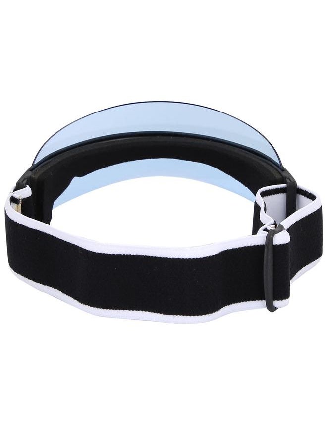 Outdoor New Fashion Oversized Hat UV Protection Sun Cap Wide Visor PC Lens Unisex (Blue)