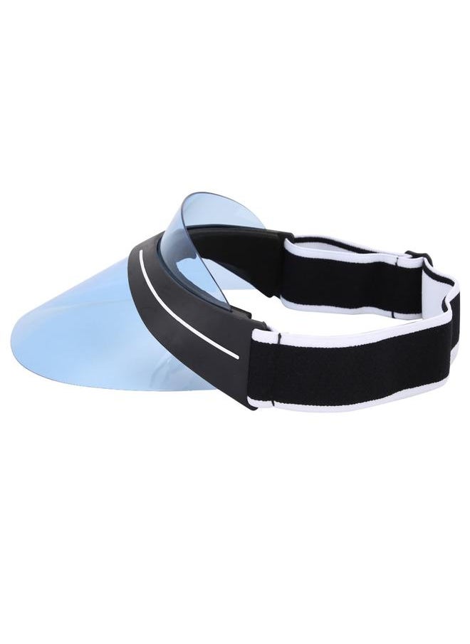 Outdoor New Fashion Oversized Hat UV Protection Sun Cap Wide Visor PC Lens Unisex (Blue)