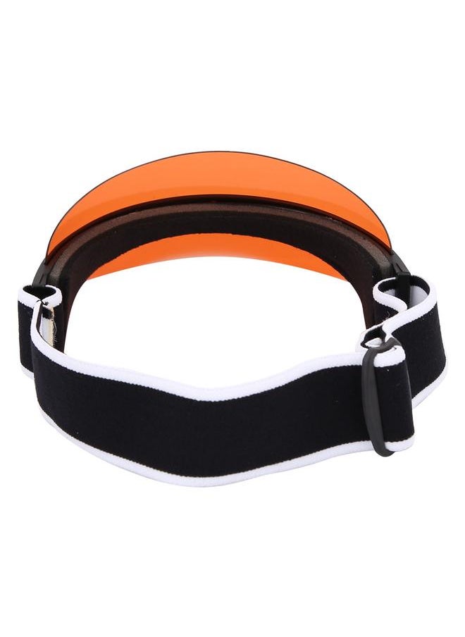 Outdoor New Fashion Oversized Hat UV Protection Sun Cap Wide Visor PC Lens Unisex (Orange)