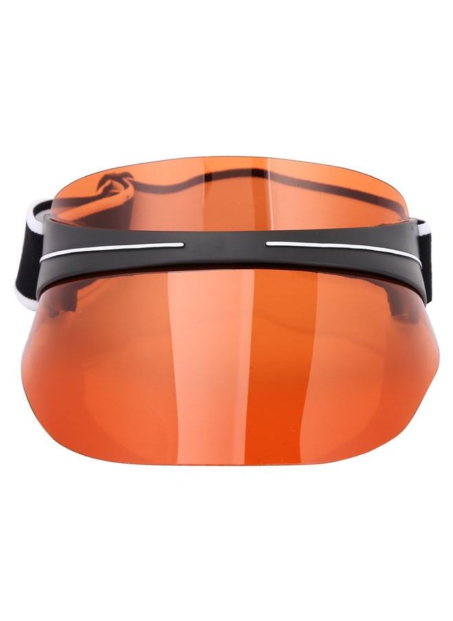 Outdoor New Fashion Oversized Hat UV Protection Sun Cap Wide Visor PC Lens Unisex (Orange)