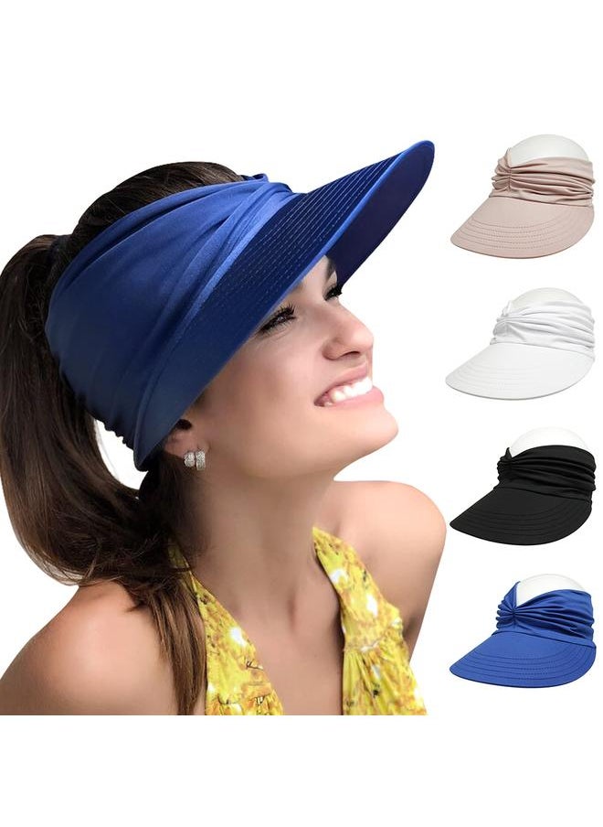 Women Sport Sun Visor Hats Empty Top Baseball Sun Hat UV Protection Sun Hats for Women Beach Tennis Outdoor Running