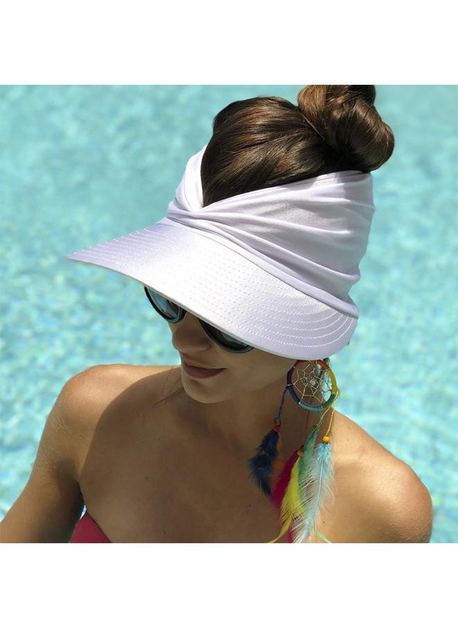 Women Sport Sun Visor Hats Empty Top Baseball Sun Hat UV Protection Sun Hats for Women Beach Tennis Outdoor Running