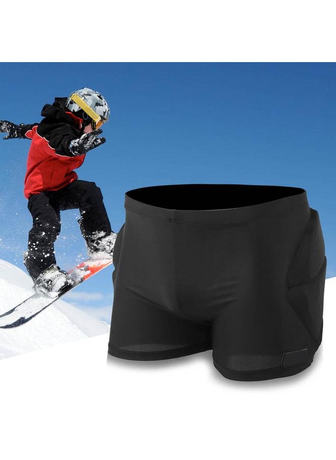 Children Kids Sports Skating Bicycle Skiing Shorts Hip Protective Pad Guard Protector BlackBL105 L
