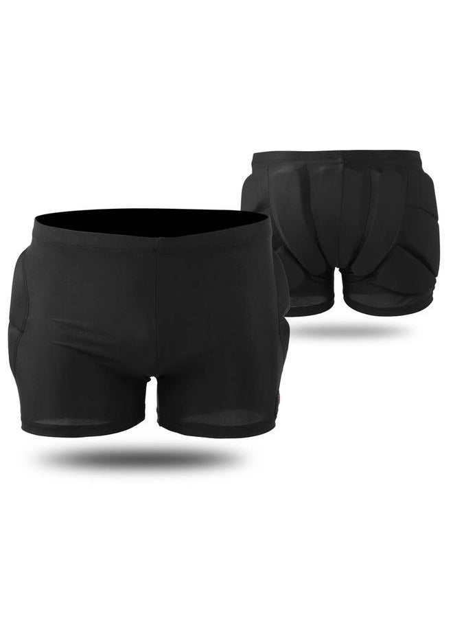 Children Kids Sports Skating Bicycle Skiing Shorts Hip Protective Pad Guard Protector BlackBL105 L