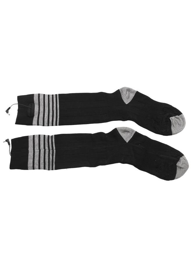 Heated Socks Double Layer Cold Proof Long Tube Heating Socks 2200mAh Electric Heated Socks for Men Women
