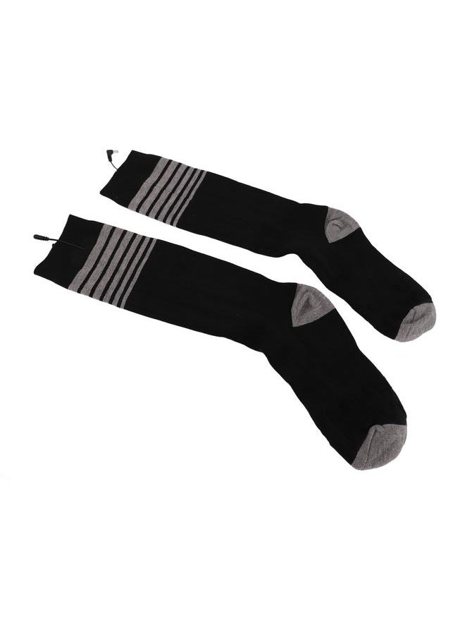 Electric Heated Socks for Men Women Battery Heated Socks with 3 Heat Settings for Hunting Hiking Camping Black