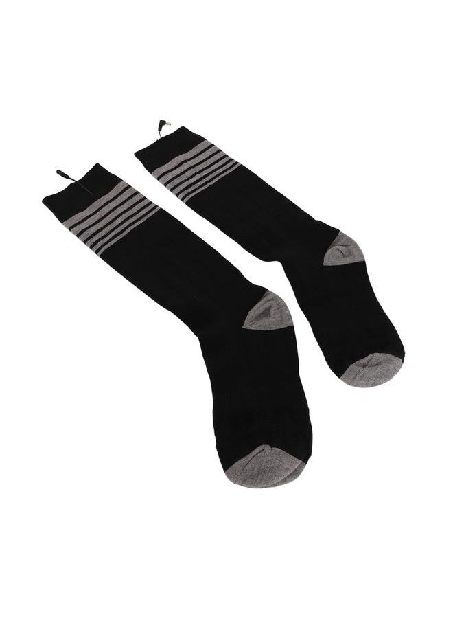 Electric Heated Socks for Men Women Battery Heated Socks with 3 Heat Settings for Hunting Hiking Camping Black