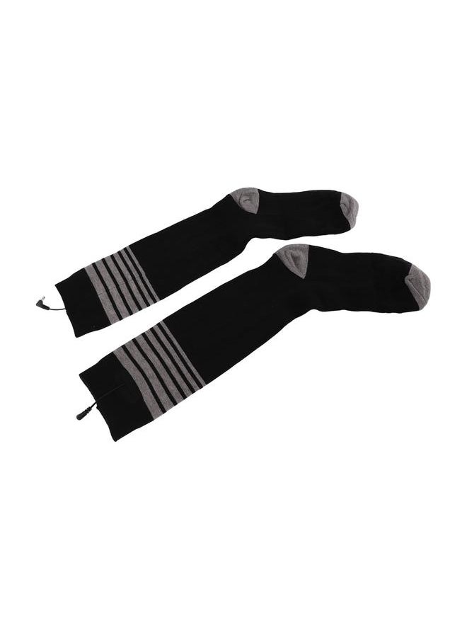 Electric Heated Socks for Men Women Battery Heated Socks with 3 Heat Settings for Hunting Hiking Camping Black