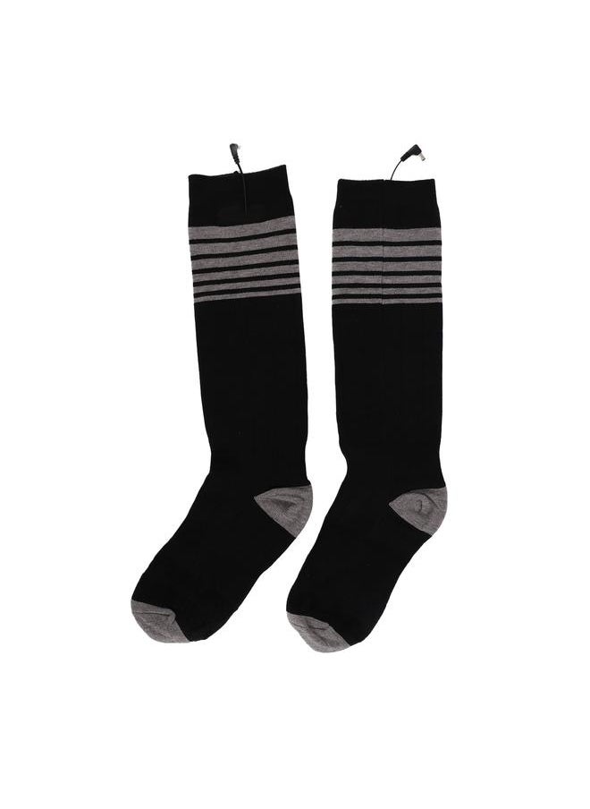 Electric Heated Socks for Men Women Battery Heated Socks with 3 Heat Settings for Hunting Hiking Camping Black