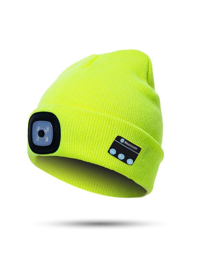 Fashion Warm Beanie Bluetooth LED Hat Wireless Smart Headset Headphone Speaker for Outside Camping Night Running Fishing