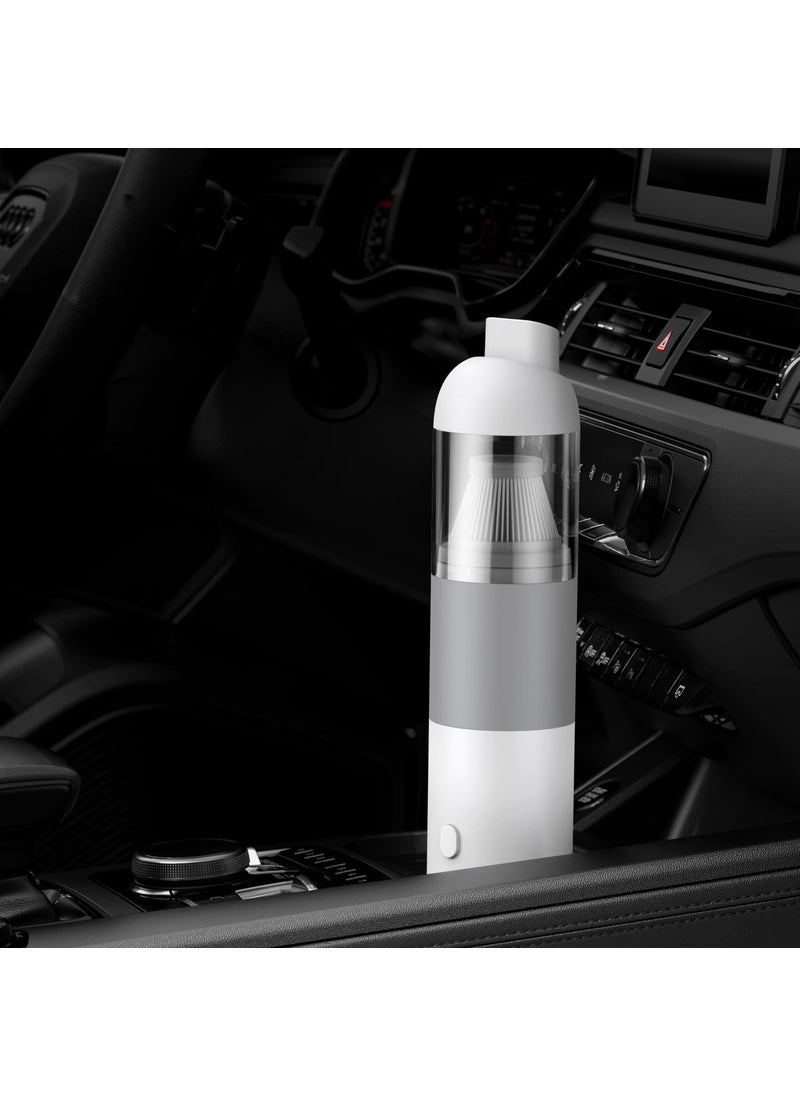 Mio 3 3000mah 6000pa Portable Mini Rechargeable Car and Handheld Vacuum Cleaner - White