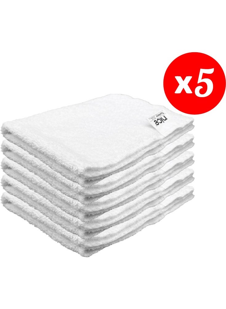 Polti-Karcher Steam Cleaner Compatible Large Flat Towel Set of 5 ( set B)