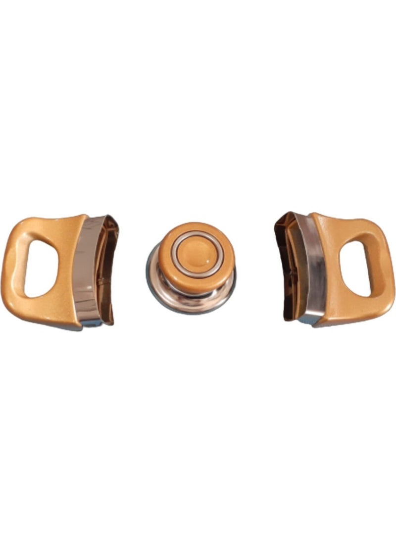 Pots, Pans and Pans Handle Top Set Compatible with All Pots Yellow Color