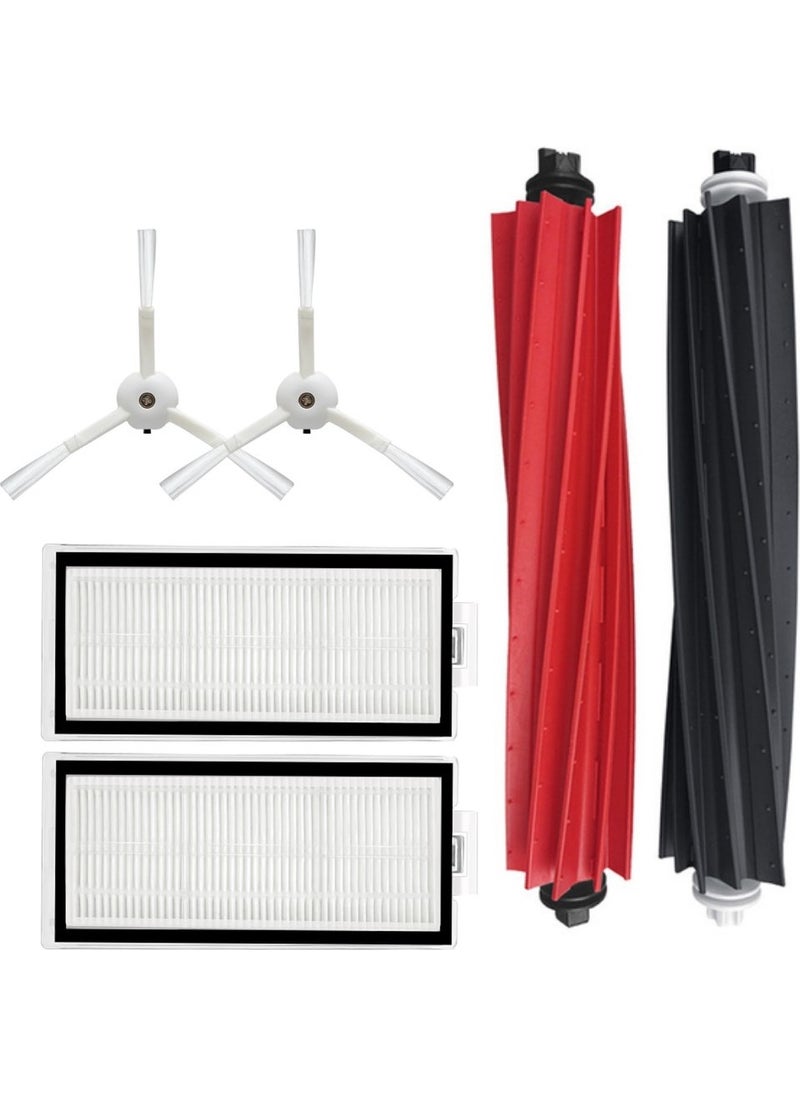 robotspare Roborock Q8 Max, Q8 Max Plus White Compatible Spare Brush Hepa Filter Set - 5 Pieces