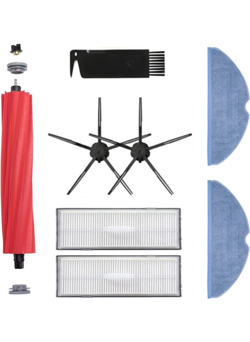 robotspare Roborock S7 Maxv, S7 Maxv Ultra Compatible Spare Brush Hepa Filter Mop Set - 8 Pieces