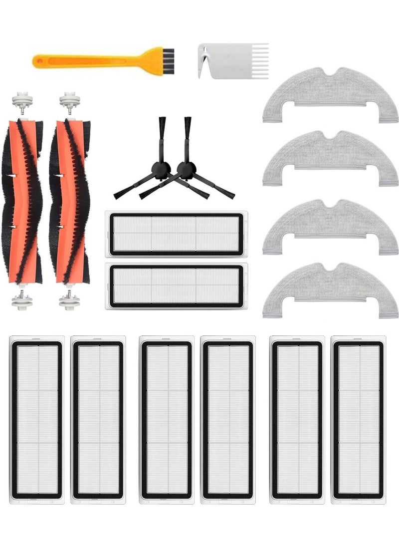 Xiaomi X10 Compatible Spare Brush Hepa Filter Mop Set-18 Pieces
