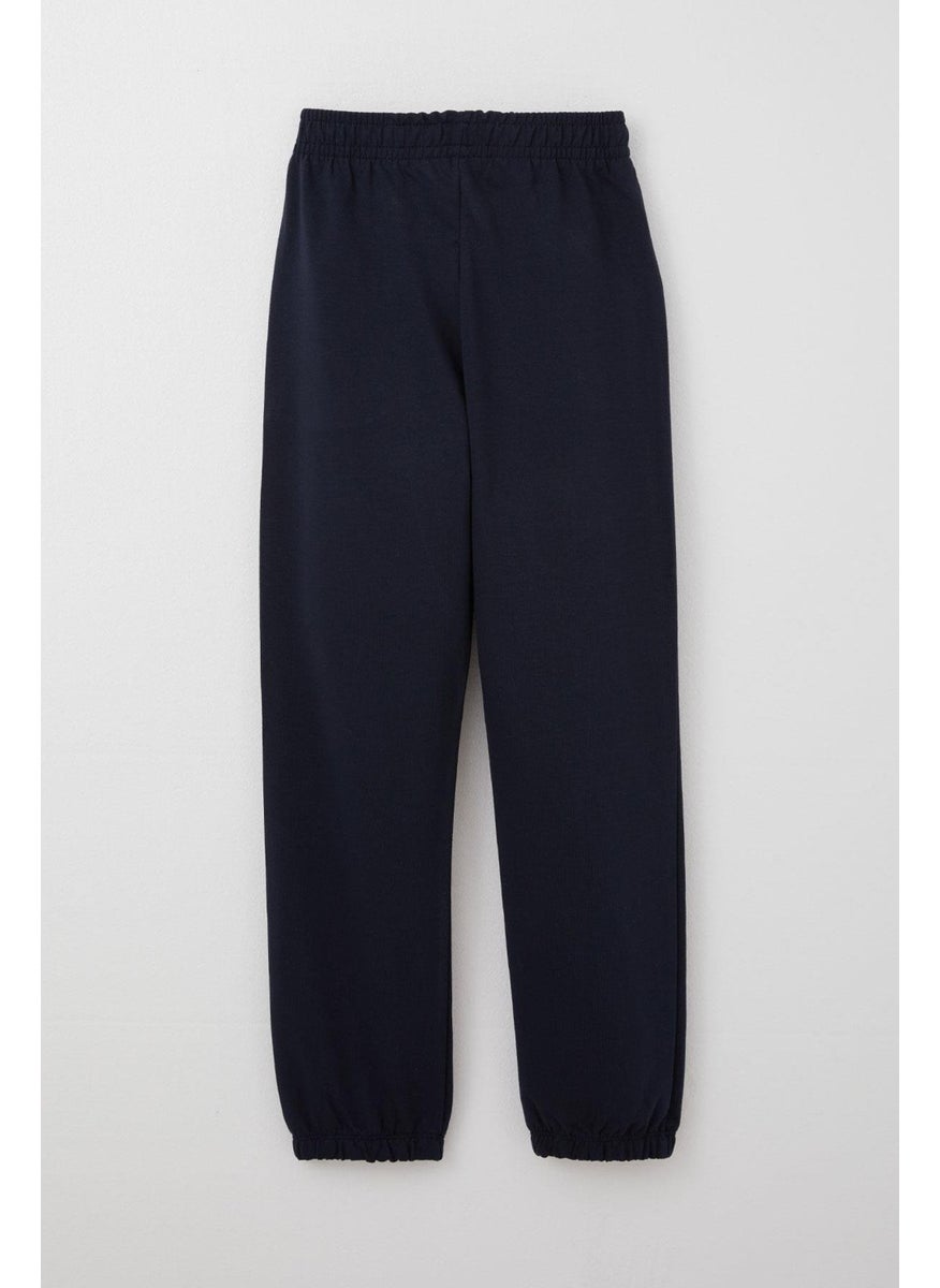 Boy Child Lace-Up Accessory Elastic Waist Leg 5-9 Years, Navy Blue