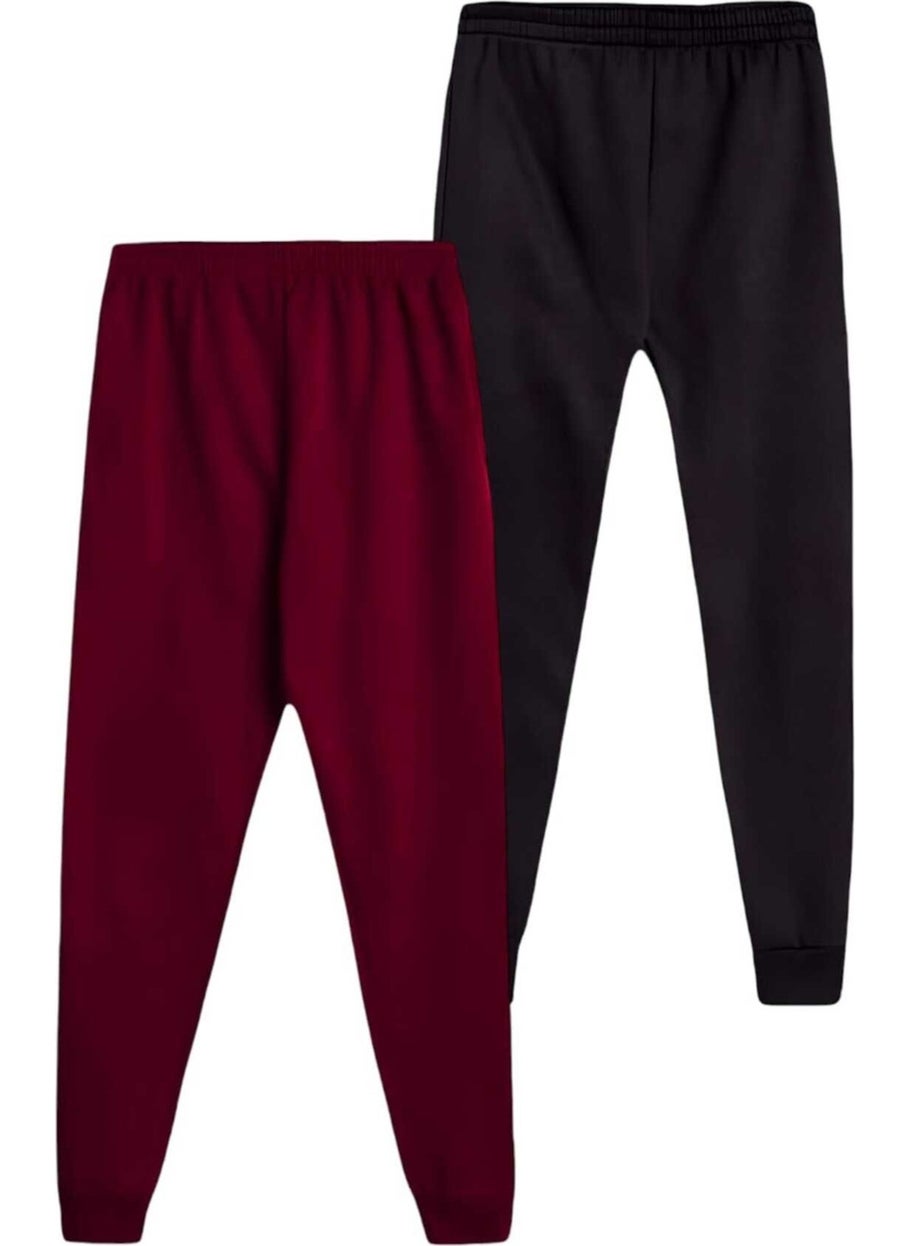 Kids Elastic Waist Jogger Sweatpants Set of 2