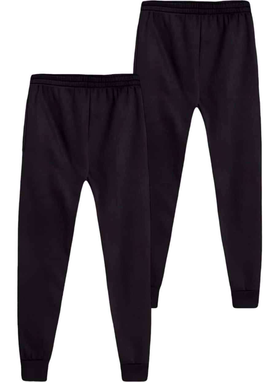 Kids Elastic Waist Jogger Sweatpants Set of 2