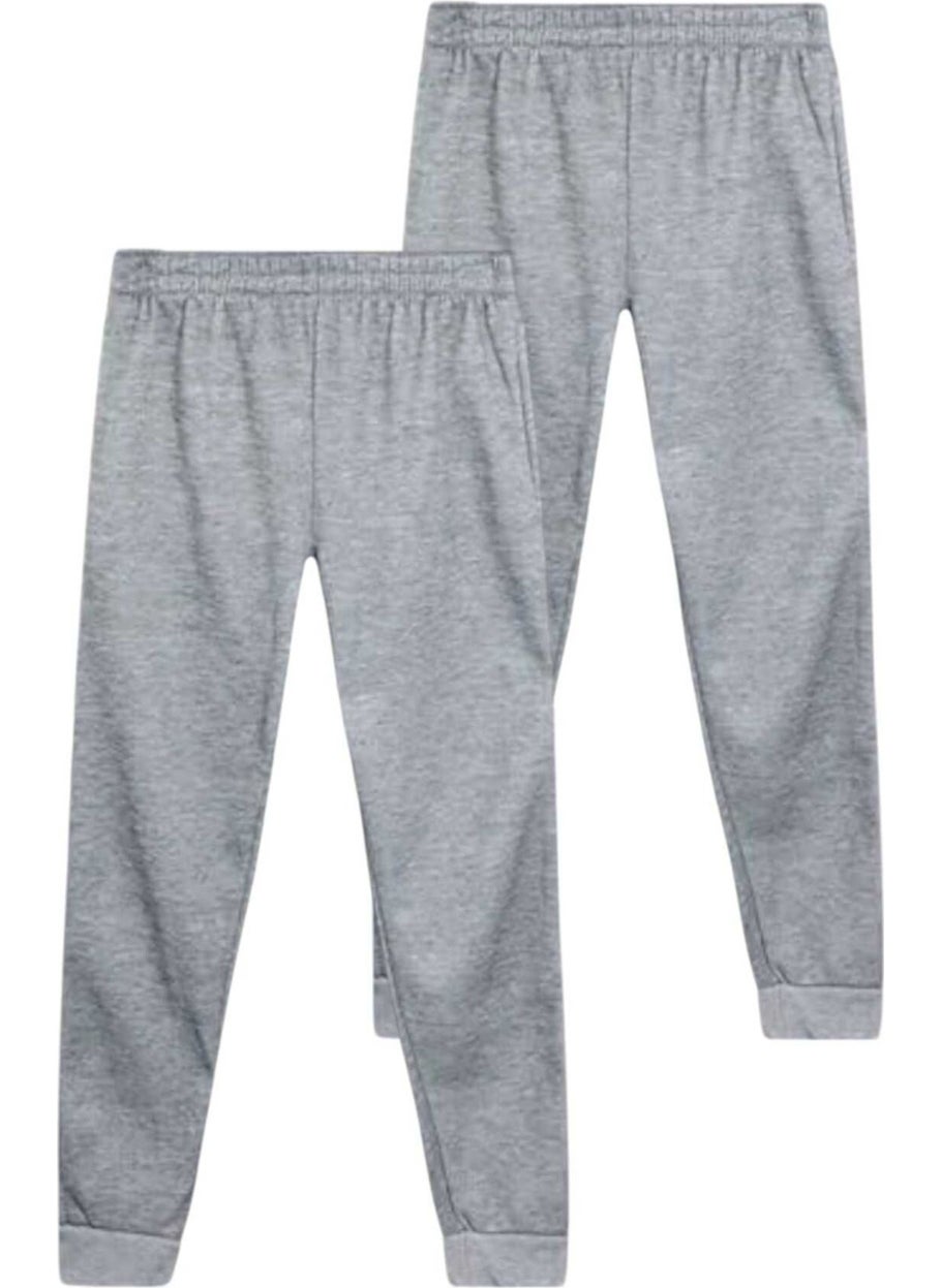 Kids Elastic Waist Jogger Sweatpants Set of 2