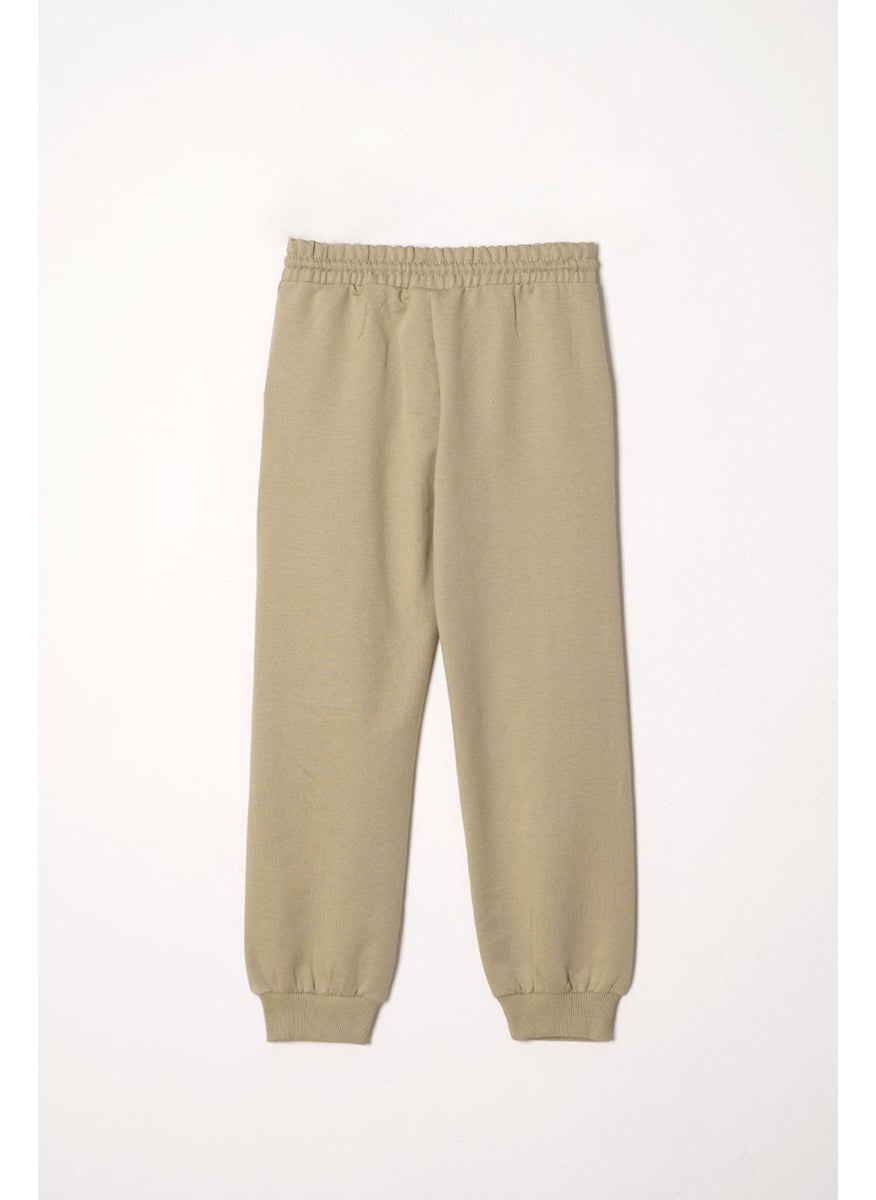 Vision Printed Boy Khaki Color Tracksuit