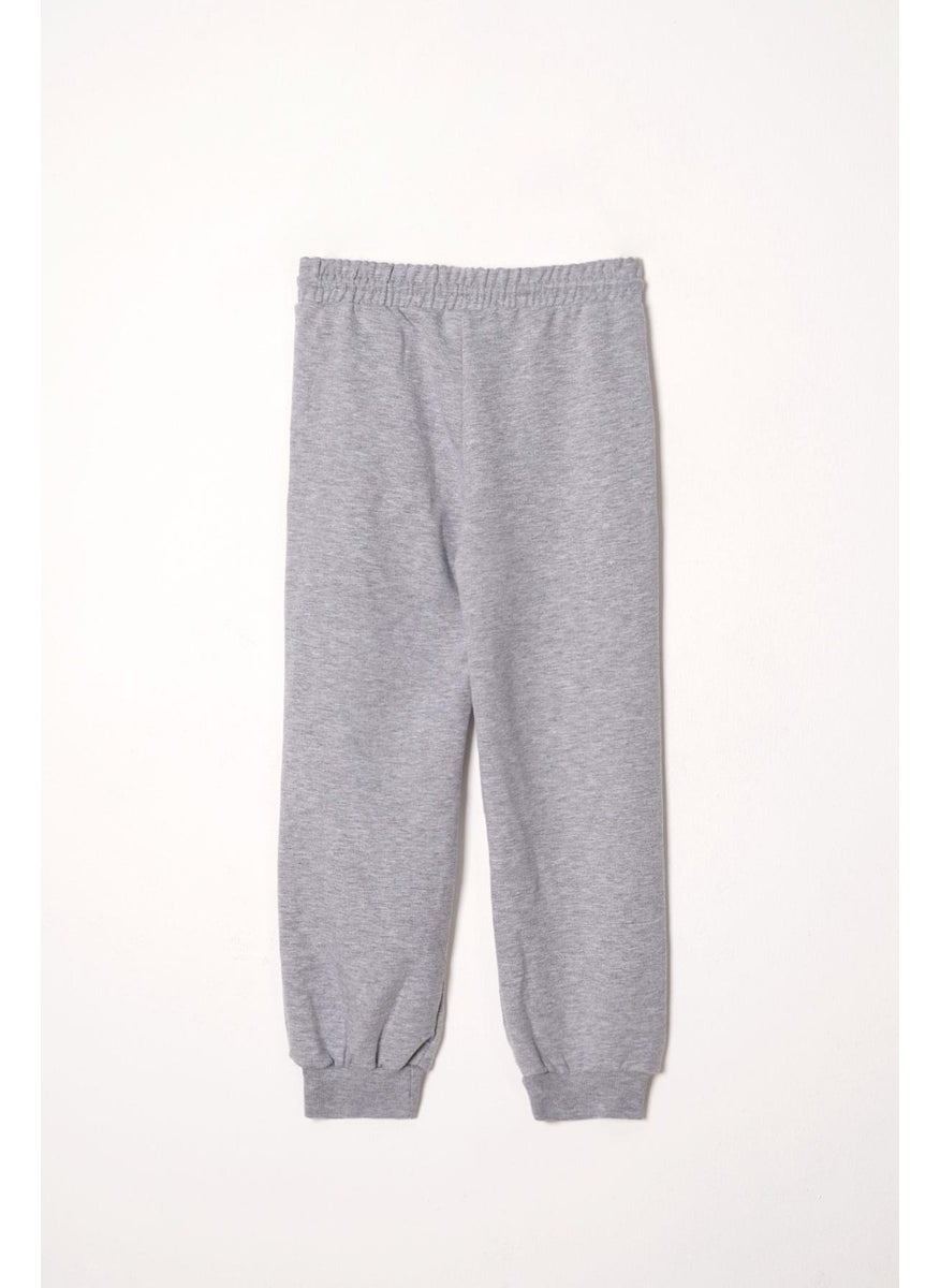 Vision Printed Boy Gray Tracksuit