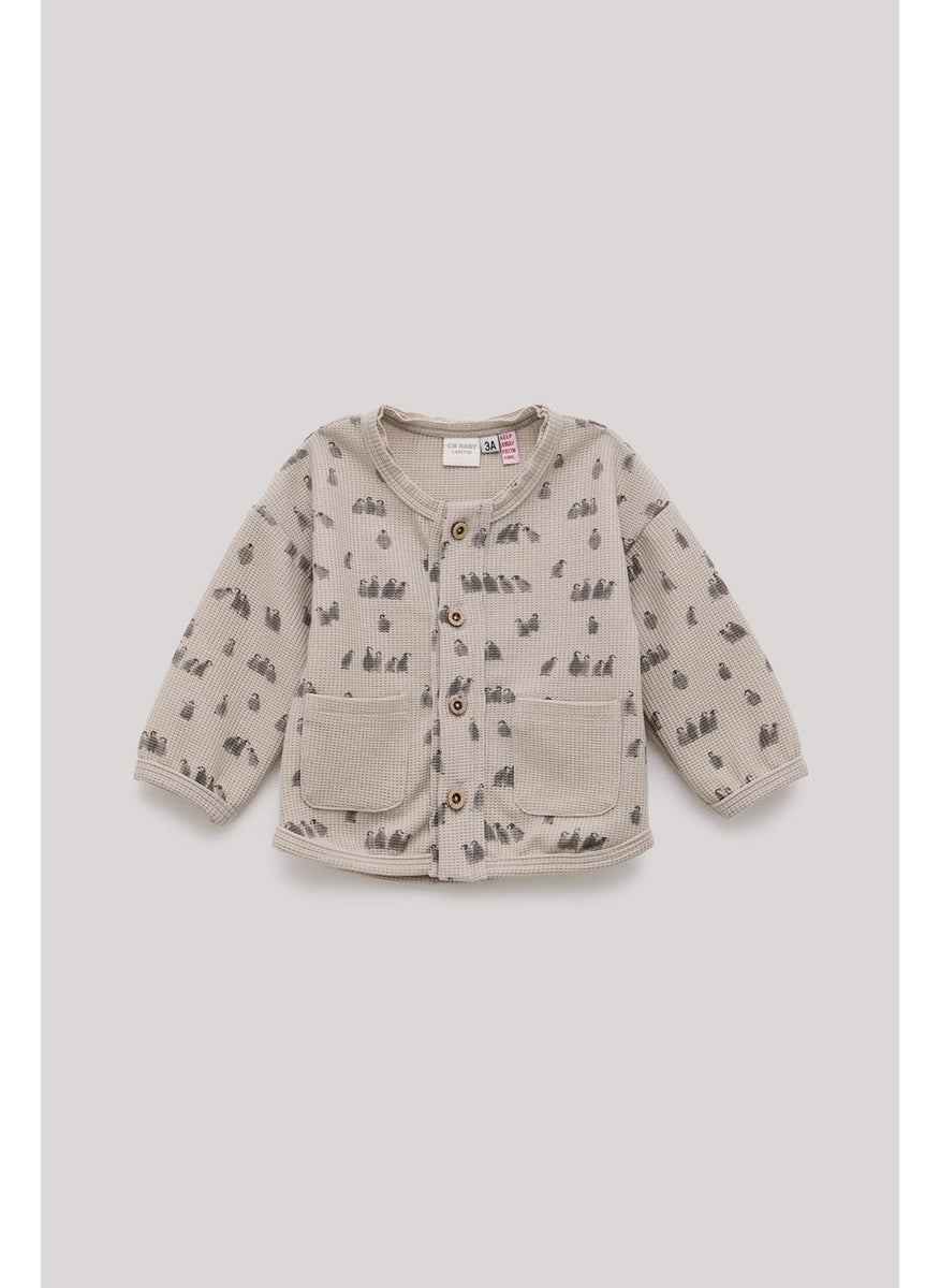 Baby Boy Patterned Tracksuit Top