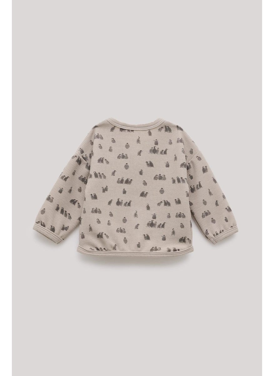 Baby Boy Patterned Tracksuit Top
